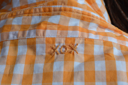 Who's Charlie - Riley Slim Fit Mandarin Gingham Shirt