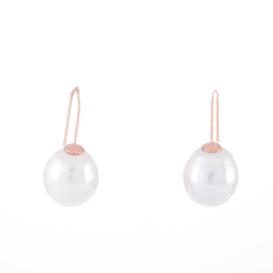 Who's Charlie Pear Drop Earring - Rose Gold