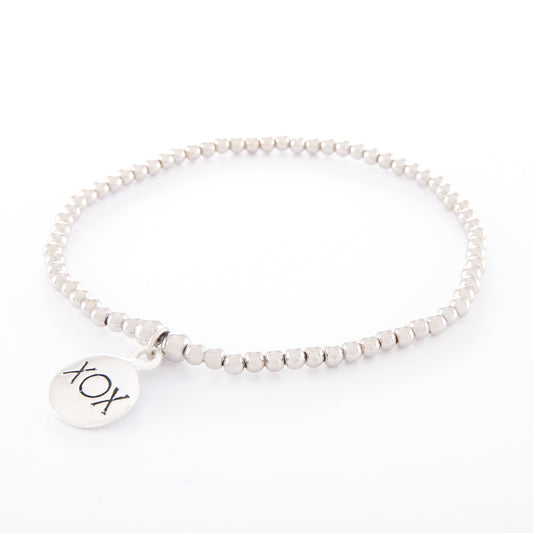 Who's Charlie Sterling Silver Hug Kiss Bracelet