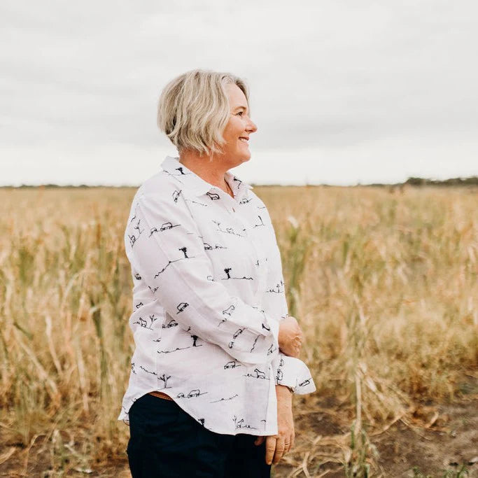 OUTBACK LINEN - WHITE RURAL OUTBACK LINEN SHIRT